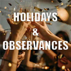 Holidays and Observances